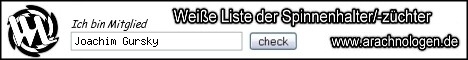 Wei&szlig;e Liste der Spinnenhalter und Spinnenz&uuml;chter