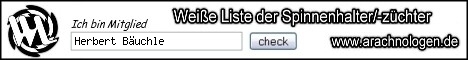Weiße Liste der Spinnenhalter und Spinnenzüchter