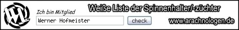 Weiße Liste der Spinnenhalter und Spinnenzüchter